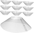 10pcs Range Hood Grease Mesh Filters Bowl Shaped Kitchen Vent Screen Replacement Nets for Home and Restaurant Cooking Durable and Easy to Install Accessories
