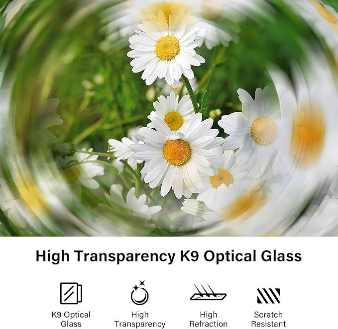Walking Way 82MM Whirlpool Camera Effects Filter, Tunnel Vision Spiral Halo Prism Lens Filter with Vortex and Circular Halo Frame Effect for Camera Lens