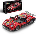 1:18 Technic Super Sports Cars Model Sets - 426 PCS Red MOC Building Block Car Raceing Engineering Toys - Gift Idea for Adults Boys Girls for Play and Display Collection