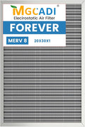 30x20x1 HVAC Furnace Air Filter, Lasts a Lifetime, Washable, the Last HVAC Filter You Will Ever Buy, Breathe Safely at Home or in the Office,Merv 8 (Actual Size:19.5x29.65x0.82 Inch)