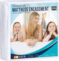 Utopia Bedding Zippered Mattress Encasement Full XL, 100% Waterproof Bed Bug and Dust Mite Proof Mattress Protector, Absorbent Six-Sided Mattress Cover