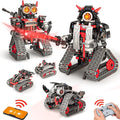 5 in 1 STEM RC Robot Building Kit, APP & Remote Control Samurai/Ninja Blocks 419 Pcs, Erector Set RC Toy for Kids, DIY Build Science Educational Gift for Age 6 7 8 9 10 11 12+ Boys & Girls