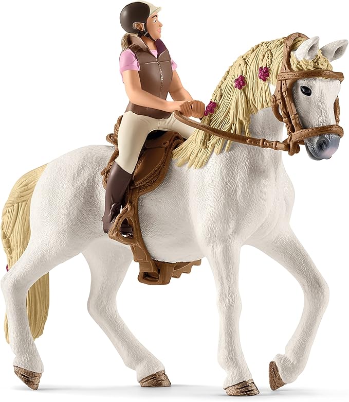 Schleich Horse Club, Horse Gifts for Girls and Boys, Camper for Secret Club Meetings Horse Set with Toy Horse Figurine, 43 Pieces, Ages 5+