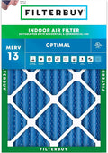 Filterbuy 10x17x2 Air Filter MERV 13 Optimal Smoke & Allergy Defense (1-Pack), Electrostatic Pleated Outer Filters for WEN 3410 (90243-027-2) Air Filtration System (Actual Size: 9.69 x 16.56 x 1.75)