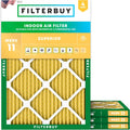 Filterbuy 28x30x1 Air Filter MERV 11 (MPR 1200) Allergen Defense Replacement (4-Pack), Electrostatic Pleated HVAC AC Furnace Filters, Made in USA (Actual Size: 27.75 x 29.75 x 0.75)