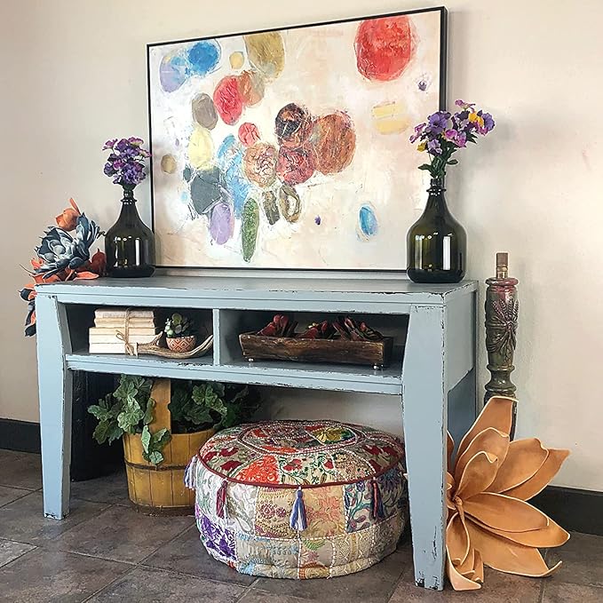 Dixie Belle Paint Company Chalk Finish Furniture Paint - Savannah Mist (16oz) - Matte Cloudy Blue Chic Chalk Mineral DIY Furniture Paint