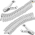 40 PCS Garden Clips, Greenhouse Clamps Made of Stainless Steel, Greenhouse Clips for Netting, Have a Strong Grip to Hold Down the Shade Cloth or Plant Cover on Garden Hoops