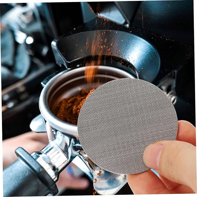 Luxshiny 5pcs Coffee Maker Filter Mesh Reusable Stainless Steel Screen for Optimal Coffee Extraction