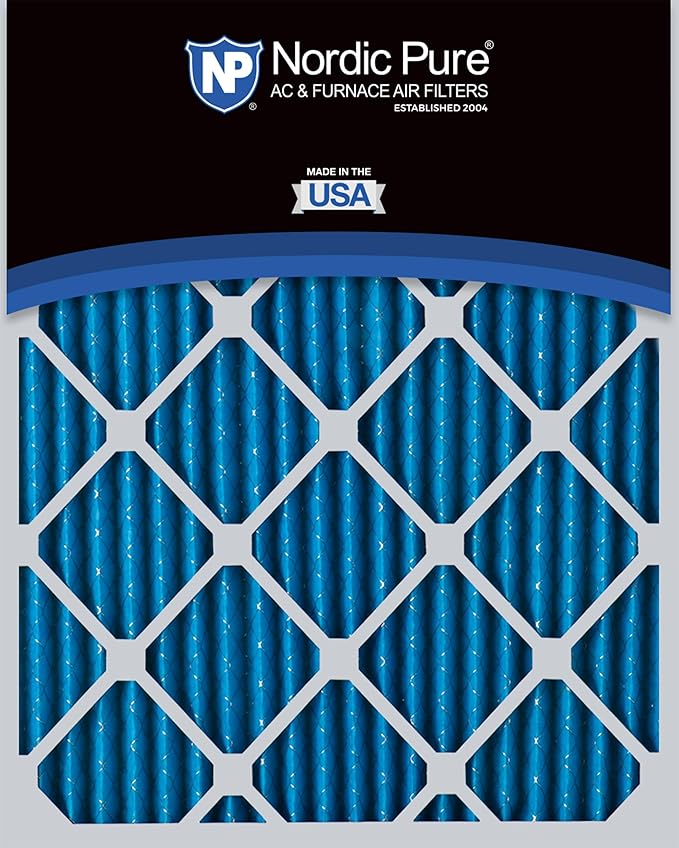 Nordic Pure 20x30x1 (Actual Size: 19 5/8 x 29 5/8 x 3/4) Pleated MERV 7 Air Filters 2 Pack