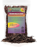 Organic Brown Mulch by Gardenera - Enhance Soil Health and Plant Vitality - 2 QUARTS