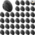 Zonon 36 Pcs Stainless Steel Soffit Vents 4 Inch Round Dryer Vent Cover with Mesh Screen for Home Outdoor Bathroom Wall Ceiling Outside Exterior Exhaust (Black)