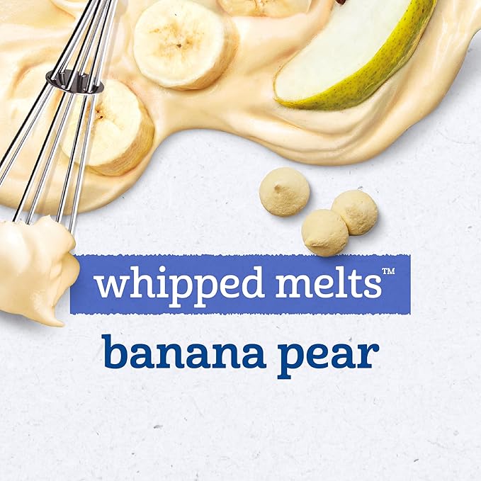 Gerber Stage 3 Baby Food Snacks, Banana Pear Whipped Melts, Baby Led Feeding, 7PK