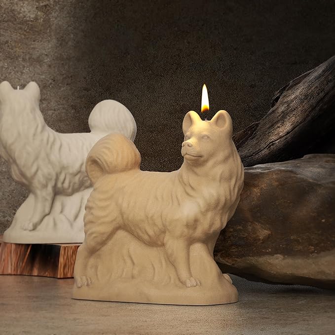 3D Dog Animal Silicone Molds - Dog Resin Casting for Candle Making & Home Decor