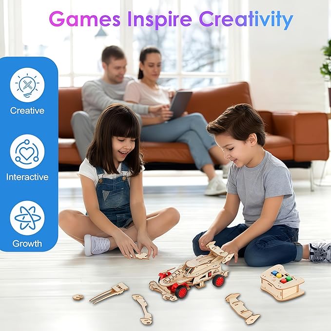 STEM Toys for Boys 8-12, Remote Control F1 Car STEM Building Kit for Kids, 3D Puzzle Science Kits Gift for Boys & Girls Age 8-14 | Birthday Gift Ideas for 8,9,10,11,12,13,14 Year Old Kids