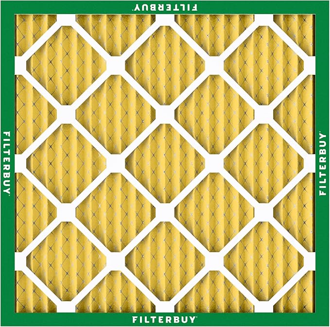 Filterbuy 14x14x1 Air Filter MERV 11 Superior Pet & Allergy Defense (12-Pack), Electrostatic Pleated HVAC AC Furnace Filters Replacement, Made in USA (Actual Size: 13.75 x 13.75 x 0.75)