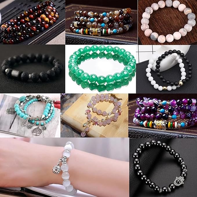 90pcs 4mm Natural Multicolor Stripe Agate Beads for Jewelry Making Natural Stone Energy Healing Beads DIY Bracelet Necklace 15" (4mm, Multicolor Stripe Agate)