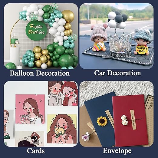 Adhesive Stick dots Two-Sided Sided Mounting Putty Stick Tack for Wall Hanging Crafts Balloons Festival Party Decorations,Clean Removable(0.4"*0.4"-300)
