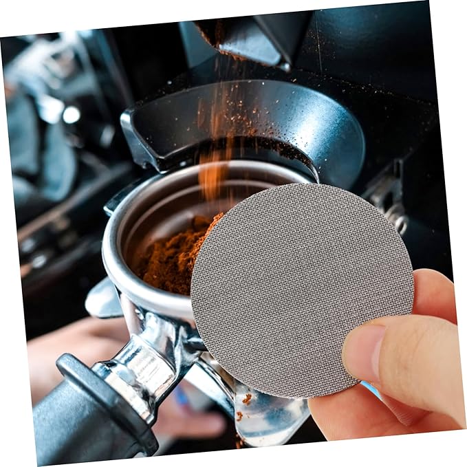 Luxshiny 4pcs Espresso Filter Screen Stainless Filter Mesh for Use Easy to Clean Prevents from Sticking