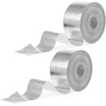 Zonon 2 Rolls Aluminum Foil Tape Heat Shield Tape Barrier Adhesive Reflective Fiberglass Thermal Insulation Reflective Material High Temp Protection(Silver,2 Inch X 100 ft)
