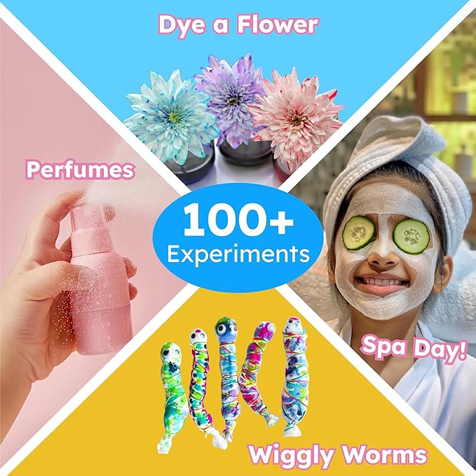 Butterfly EduFields 100+ Girls Science Kit for Kids Ages 4 5 6 7 8 | Girls in STEM & Science Experiments | Educational Gift Ideas for 4 5 6 7 8 Year Old Girl | STEM Projects, Fun Learning