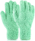 Plant Dusting Gloves, Microfiber Dusters for Cleaning Kitchen Indoor Mitt for House Use Desk Window Blind Screen Wash