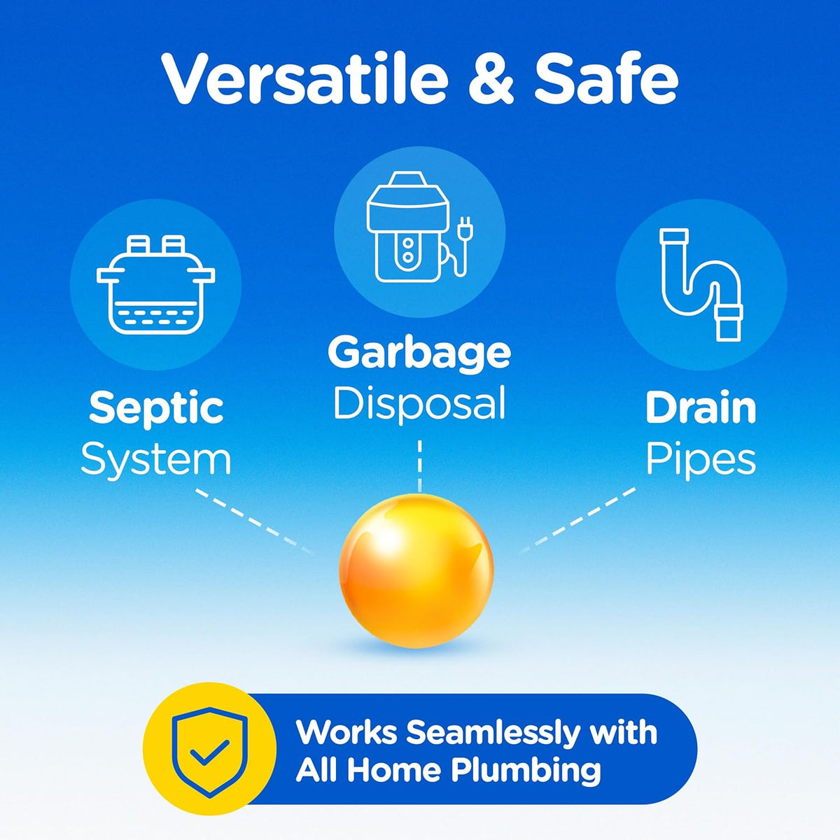 Compac Plink Garbage Disposal Cleaner and Deodorizer, Air Fresheners for Disposal, Lemon Scent, 20 Count