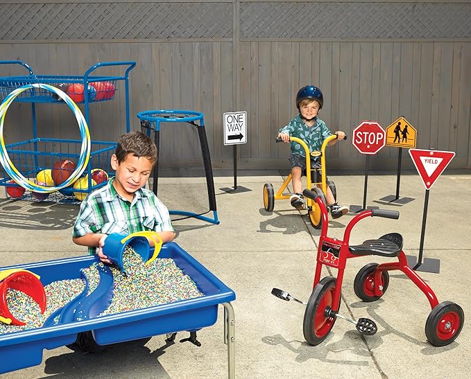 Children's Factory, 1138-18, Neptune Sensory Table & Lid, 18”H, Blue, Kids Classroom, Preschool, Playroom or Kindergarten Autism Learning Activities