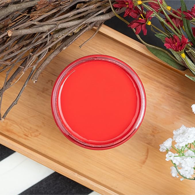 Dixie Belle Paint Company Chalk Finish Furniture Paint - Honky Tonk Red (4oz) - Matte True Red Chic Chalk Mineral DIY Furniture Paint