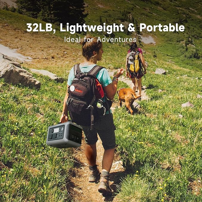 ALLPOWERS 600w Portable Power Station, 299Wh LiFePO4 Battery Backup, R600(Peak 1200w) Solar Generator, 1 Hour Fast Charge Solar Power Bank, for Home Outdoor Travel Emergency RV