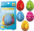 BioSwiss Bandages, Easter Egg Shaped Self Adhesive Bandage, Latex Free Sterile Wound Care, Fun First Aid Kit Supplies for Kids, 24 Count