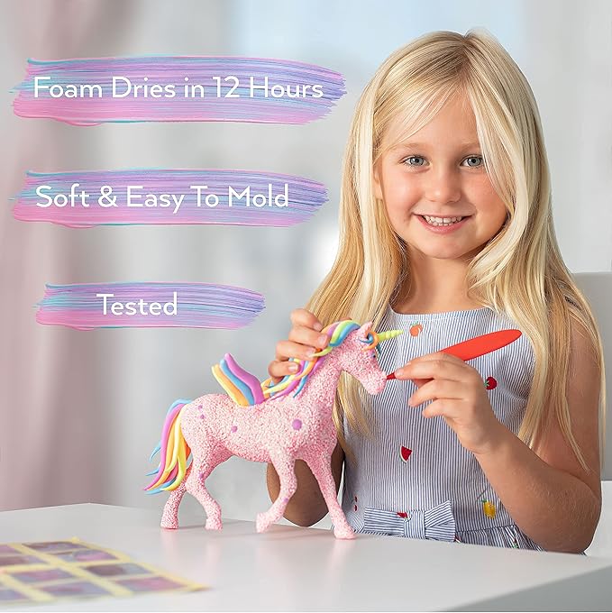 TOYLI Unicorn Modeling Art Kit - Unicorn Crafts for Kids 4-6