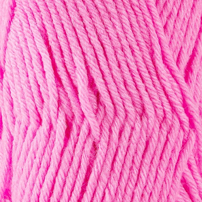 3 Skeins of Sensy Roving Yarn, 3.5 oz, 132 Yards, Gauge 5 Bulky (Neon Pink)