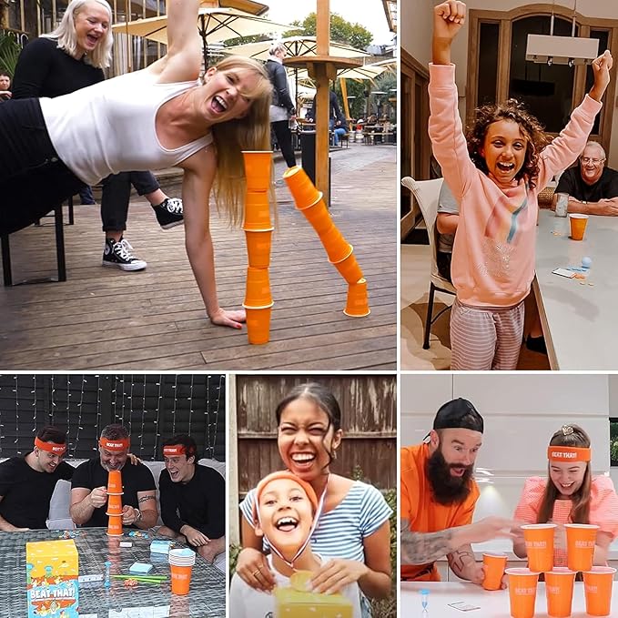 Gutter Games Beat That! - The Bonkers Battle of Wacky Challenges [Family Party Game for Kids & Adults]