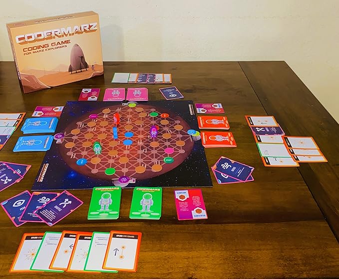 Game for Space and AI Learners! NBC Featured: First Ever Board Game for Boys and Girls Age 6+. Teaches About Mars, AI and Computer Programming Through Fun Astronaut and Neural Adventure!
