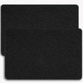 Non-Slip Bathtub Mat, 2 Pack Anti Slip Shower Mat, Fast Drying Bathtub Mats, Foot Scrubber Mat, Anti Slip Mat for Tub, Floor, Bathroom, Kitchen, Home, Hotel (Black 24"×16"+24"×16")
