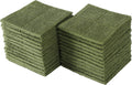 Glynniss Kitchen Dish Cloths Highly Absorbent Dish Rags 100% Cotton Wash Cloths for Washing Dishes (Green, 24)