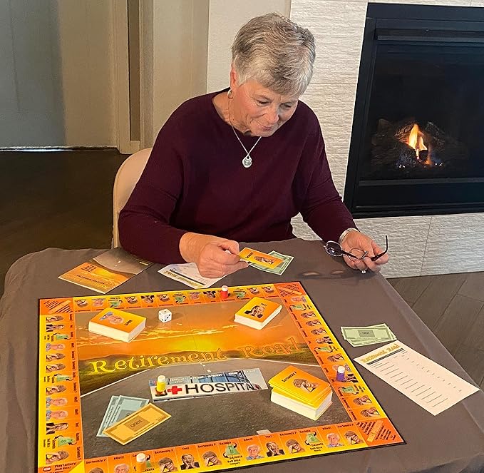 Retirement Road Board Game | Retirement Gift | Board Game for Senior Citizens | Gift for Parents or Grandparents | Board Game for Game Night | 2 to 6 Players | Play Time 45 to 90 Minutes