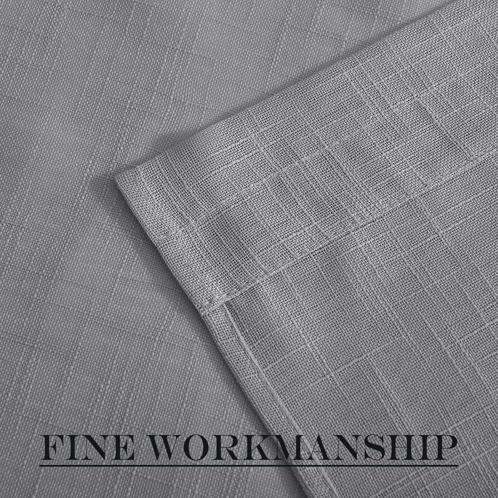 NICETOWN Sheer Door Curtains for Front Back Patio Glass Door, Farmhouse Light Filtering Window Treatment Window Covering with Asjustable Tiebacks, 26" Wide x 72" Length, Dark Grey, 1 Panel
