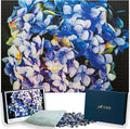 Dew Kissed Hydrangea Puzzle, Premium 1000 Piece Jigsaw Puzzle for Adults, Glare-Free, Soft-Touch Puzzles, Made in USA, 26.6" x 19.25"