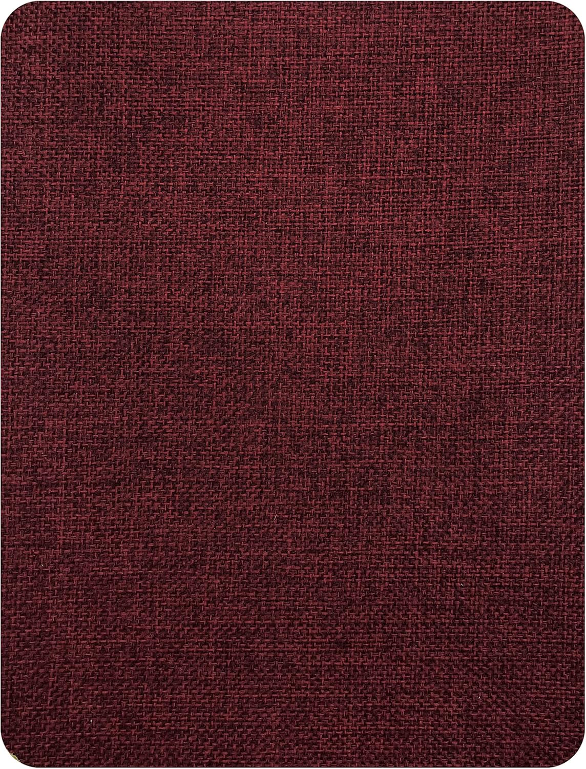 Coarse Linen Repair Patches, Self-Adhesive Linen Fabric Patches, 8X11 inch Extra Size, Multi Color, Can be Used for Linen Sofa Repair and Linen Clothes Repair(8" x 11",Burgundy 1.0)