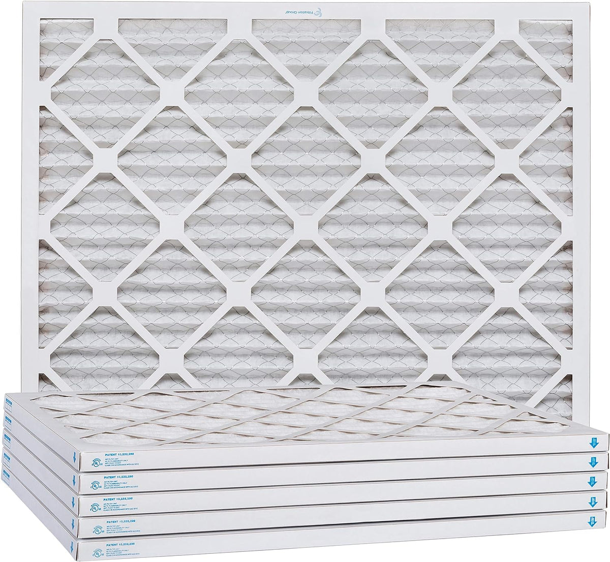 Aerostar 24x25x1 MERV 11, Pleated Air Filter, 24x25x1, Box of 6, Made in the USA
