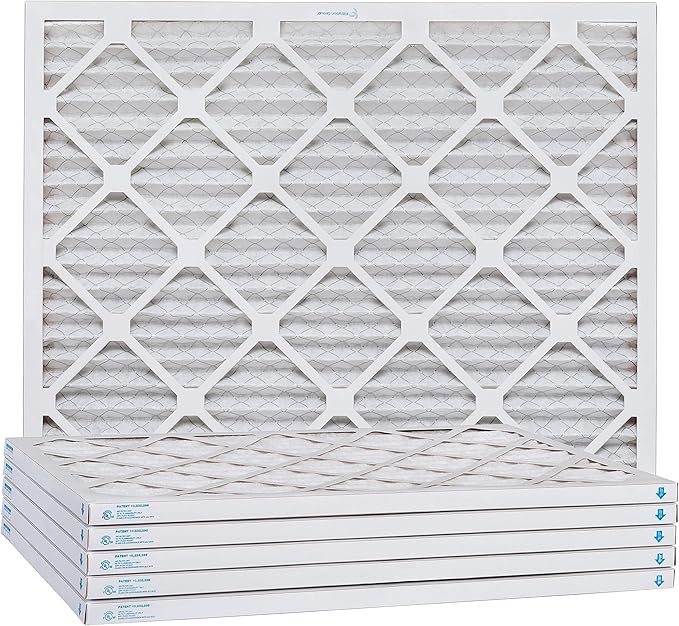 Aerostar 16x18x1 MERV 8 Air Filter, Pleated AC Furnace HVAC Filters (15.875x17.875x0.75), Electrostatically Charged for Allergies Dust Pet Dander Pollen Mold Lint, MPR 600 FPR 5, USA, 6 Pack