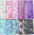 Sinmoe 20 Pcs Microfiber Cleaning Cloth Cute Paisley Waves Design Microfiber Soft Multicolor Glasses Cleaner Cloth for Eyeglasses Camera Lens Cell Phone Screens Glasses, 6 x 6 Inches