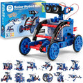 Sillbird Solar Robot Building Kit STEM Gift for Boys Aged 8-12, 12-in-1 DIY Science Educational Robotic Toys for Kids Teens Birthday, Powered by The Sun with 190 Pieces