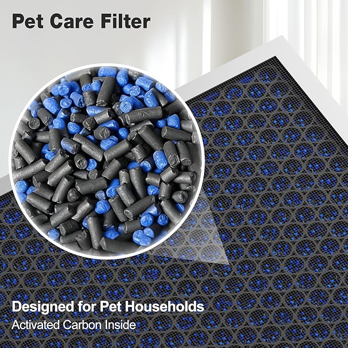 KNKA Air Purifier Replacement Filter for APH4000, 2-Pack HEPA & Activated Carbon Filters, Blue