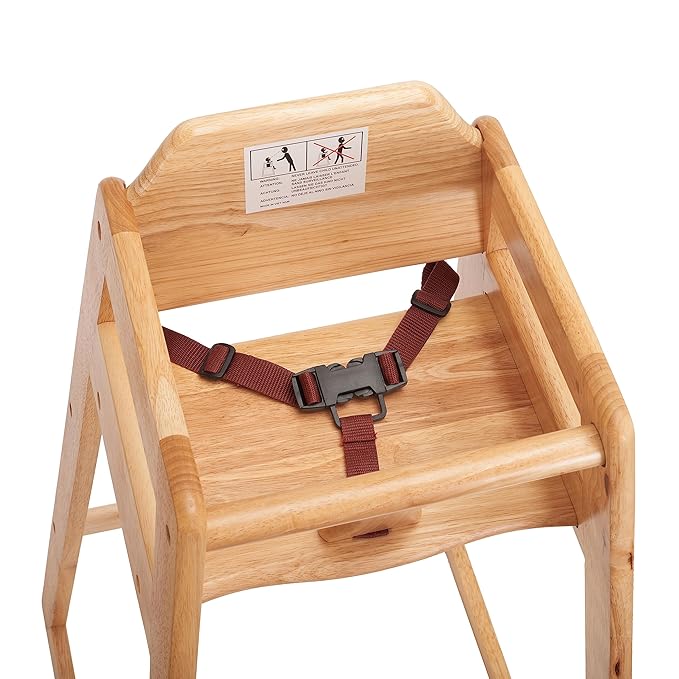 Seating Ready-to-Assemble Restaurant Wood Bar Height High Chair, Baby Highchairs, Durable Dining Feeding Chair with Steps, High Chairs for Babies and Toddlers, Number 04