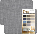 Fine Linen Repair Patches, Self-Adhesive Linen Fabric Patches, 8X11 inch 2 PCS, Multi Color, Can be Used for Linen Sofa Repair and Linen Clothes Repair(8" x 11"-2PCS,Medium Grey 2.0)