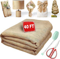 40“ x 40 Feet Burlap Roll Multipurpose Burlap Tree Wrap High Density Jute Fiber, Weed Barrier, Craft Projects and Party Decor