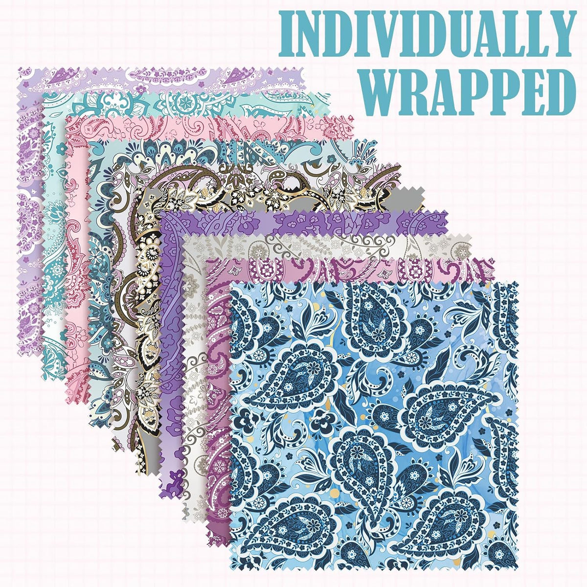 Sinmoe 20 Pcs Microfiber Cleaning Cloth Cute Paisley Waves Design Microfiber Soft Multicolor Glasses Cleaner Cloth for Eyeglasses Camera Lens Cell Phone Screens Glasses, 6 x 6 Inches
