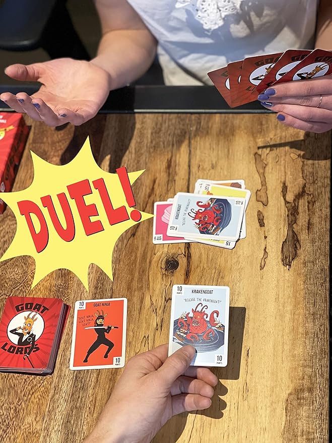 Goat Lords - Most Addicting Card Games for Families, Teens, Kids (Boy and Girl) Ages 7 and Up - Family Board Games, Fun Game, Card Game for Adults or Family Game Night! A Great Gift Idea!